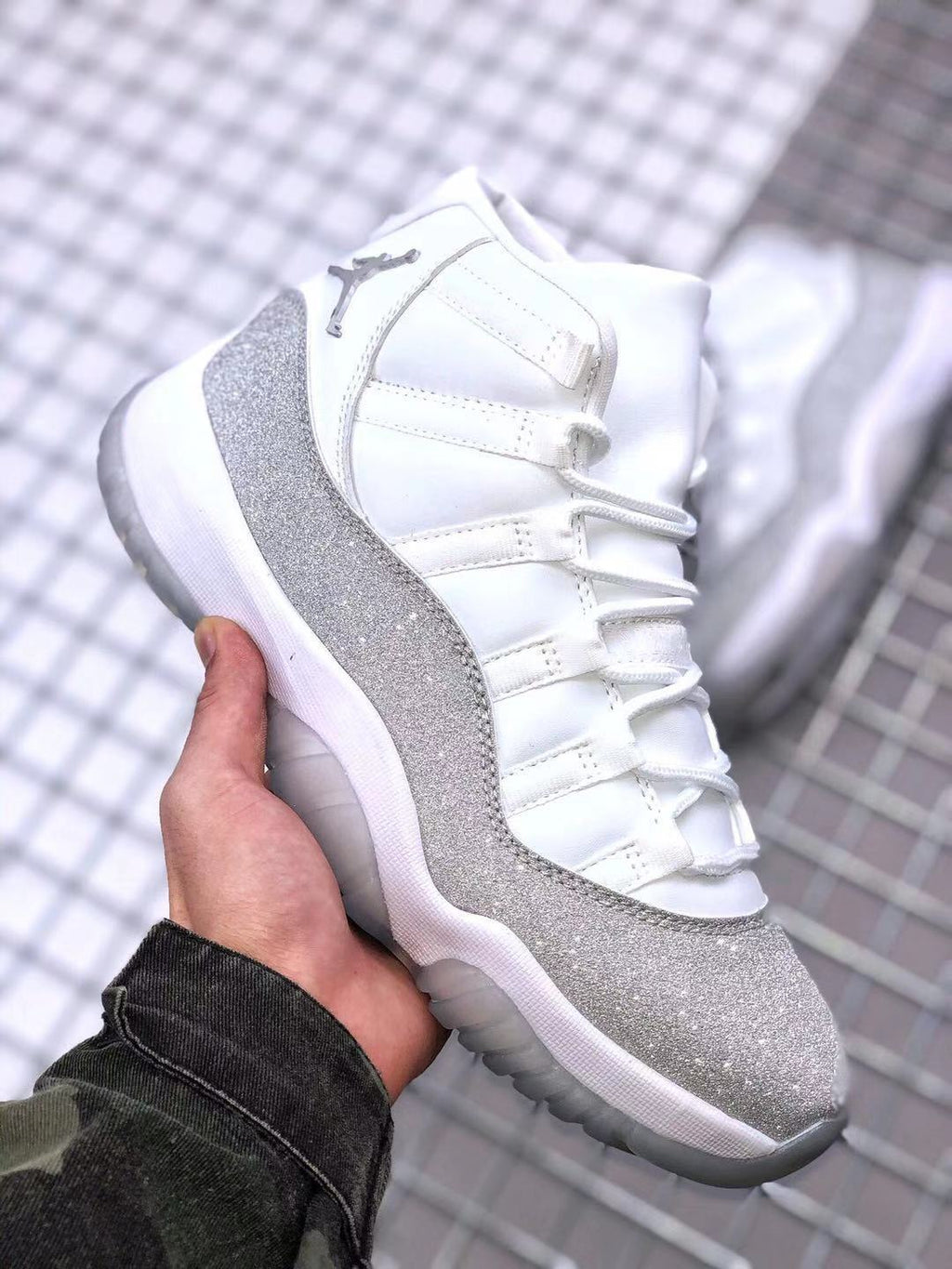 Jordan Air Jordan 11 WMNS White Glitter Sneakers