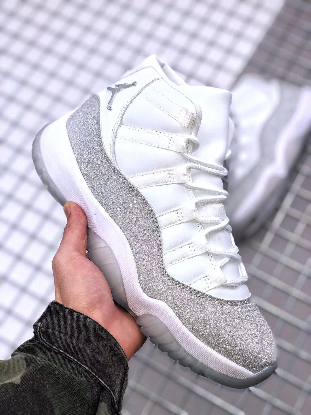 Jordan Air Jordan 11 WMNS White Glitter Sneakers
