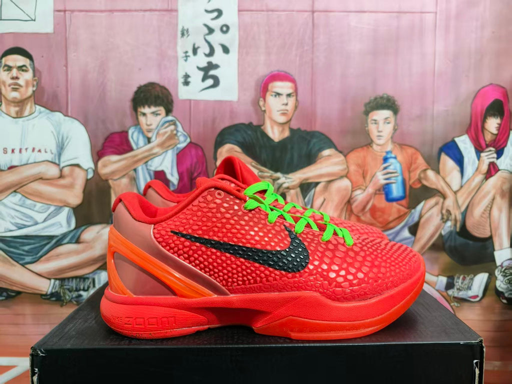 Nike Kobe 6 Reverse Grinch Basketball Shoes