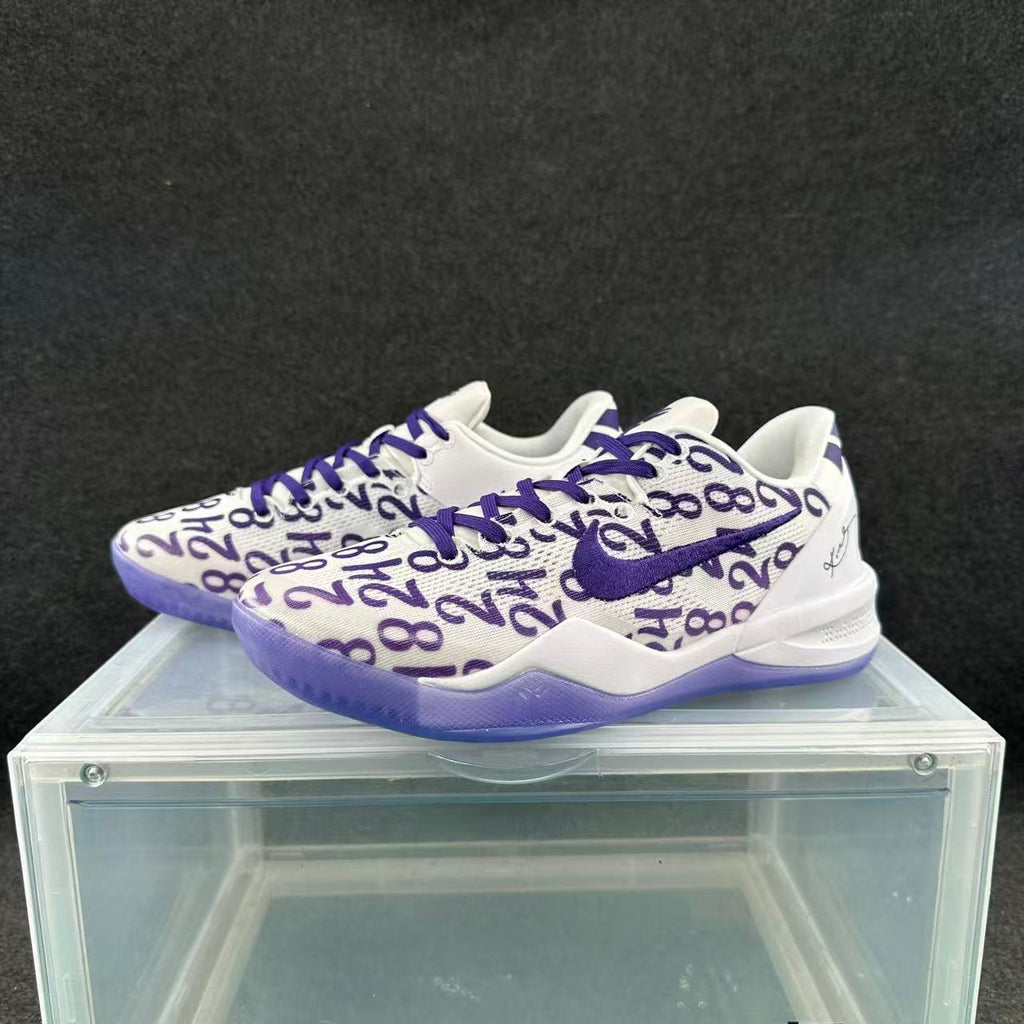 Nike Basketball Sneakers White and Purple
