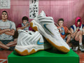 Nike Basketball Shoes White Blue Gum Sole