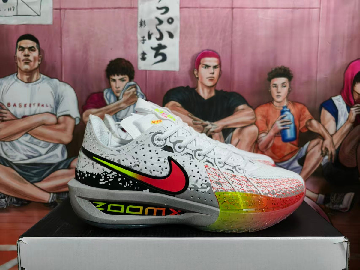 Nike Basketball Sneakers White Red Multicolor