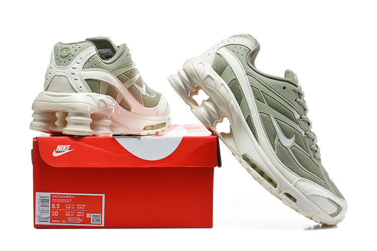 Nike Shox Ride 2 Sneakers in Sage Green and White