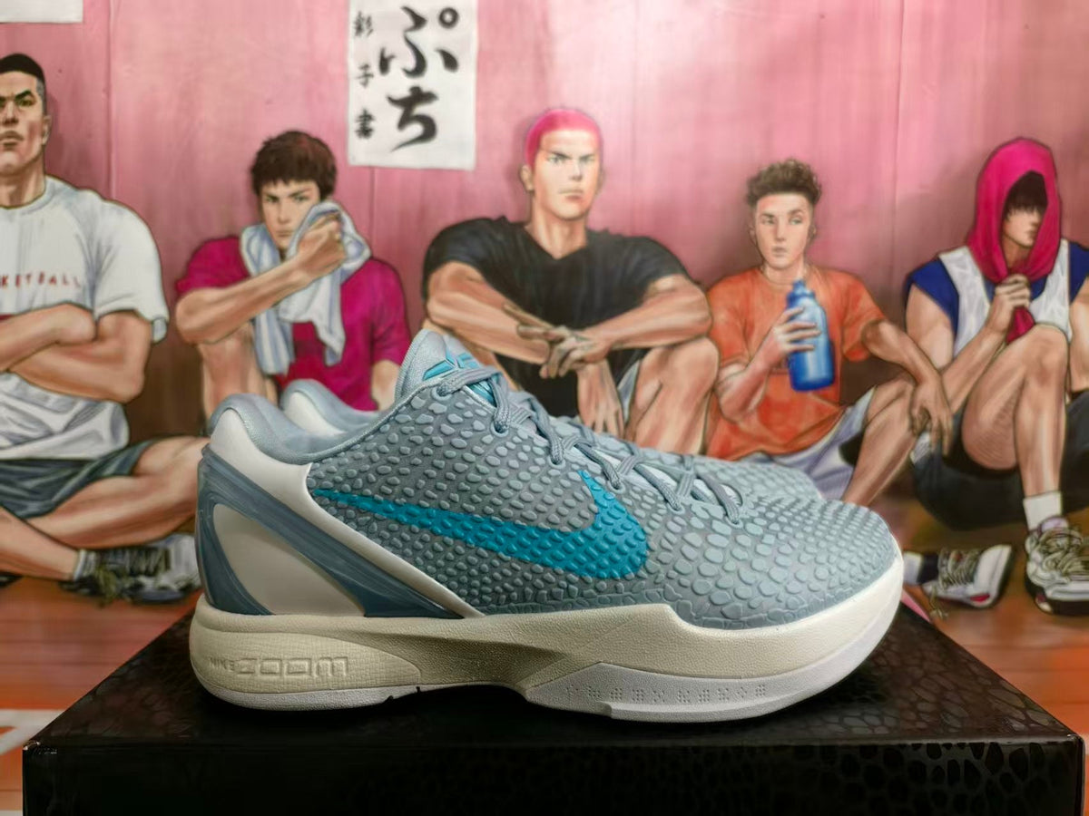 Nike Zoom Kobe 6 PE Basketball Shoes in Grey and Blue