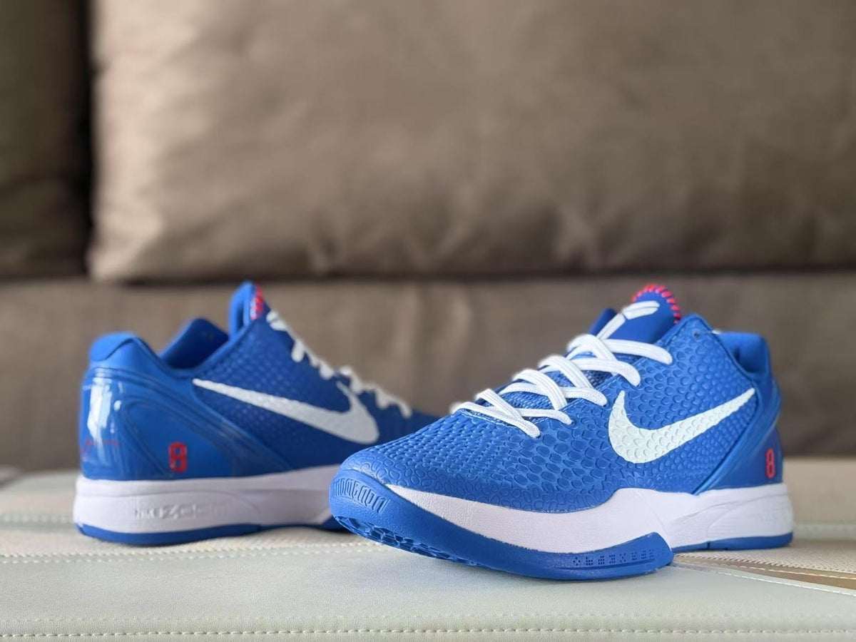 Nike Zoom Kobe 6 Protro Dodgers Blue and White Sneakers