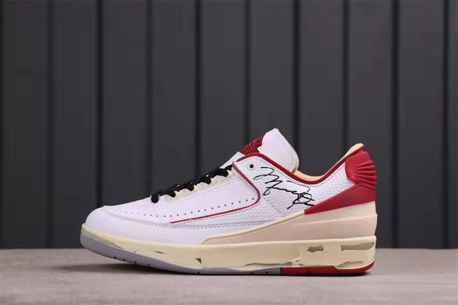Jordan Air Jordan 2 Low SP Off-White White Red DM7866-140