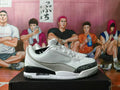 Jordan 3 White Grey Low-Top Sneakers