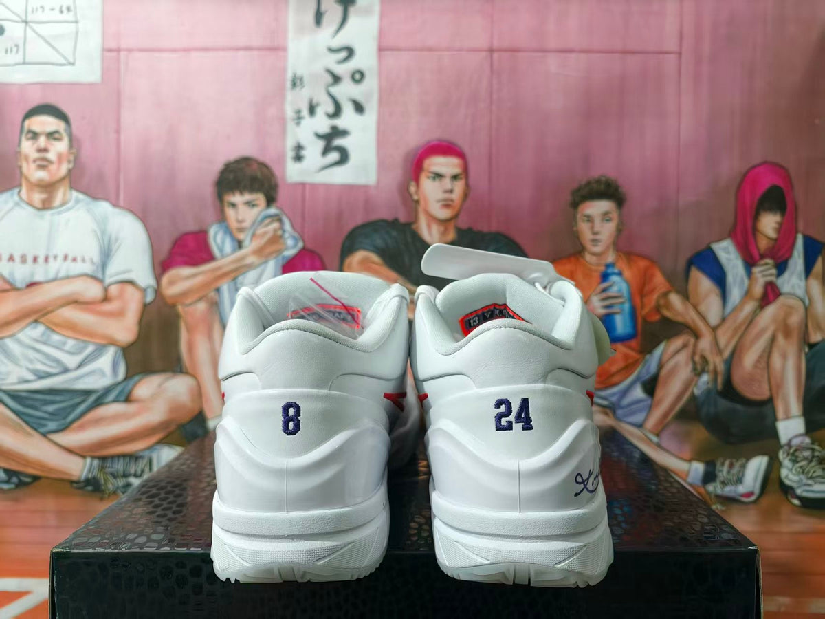 Nike Kobe 1 Protro White Red Basketball Shoes