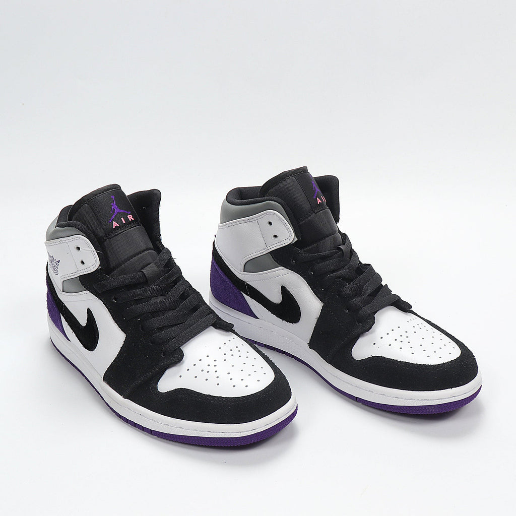 Jordan High-Top Sneakers Black White Purple 852542-105