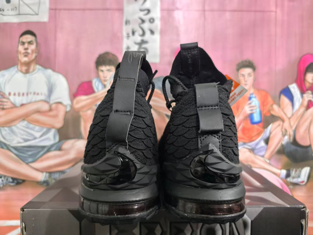Nike Black and Gold Basketball Sneakers