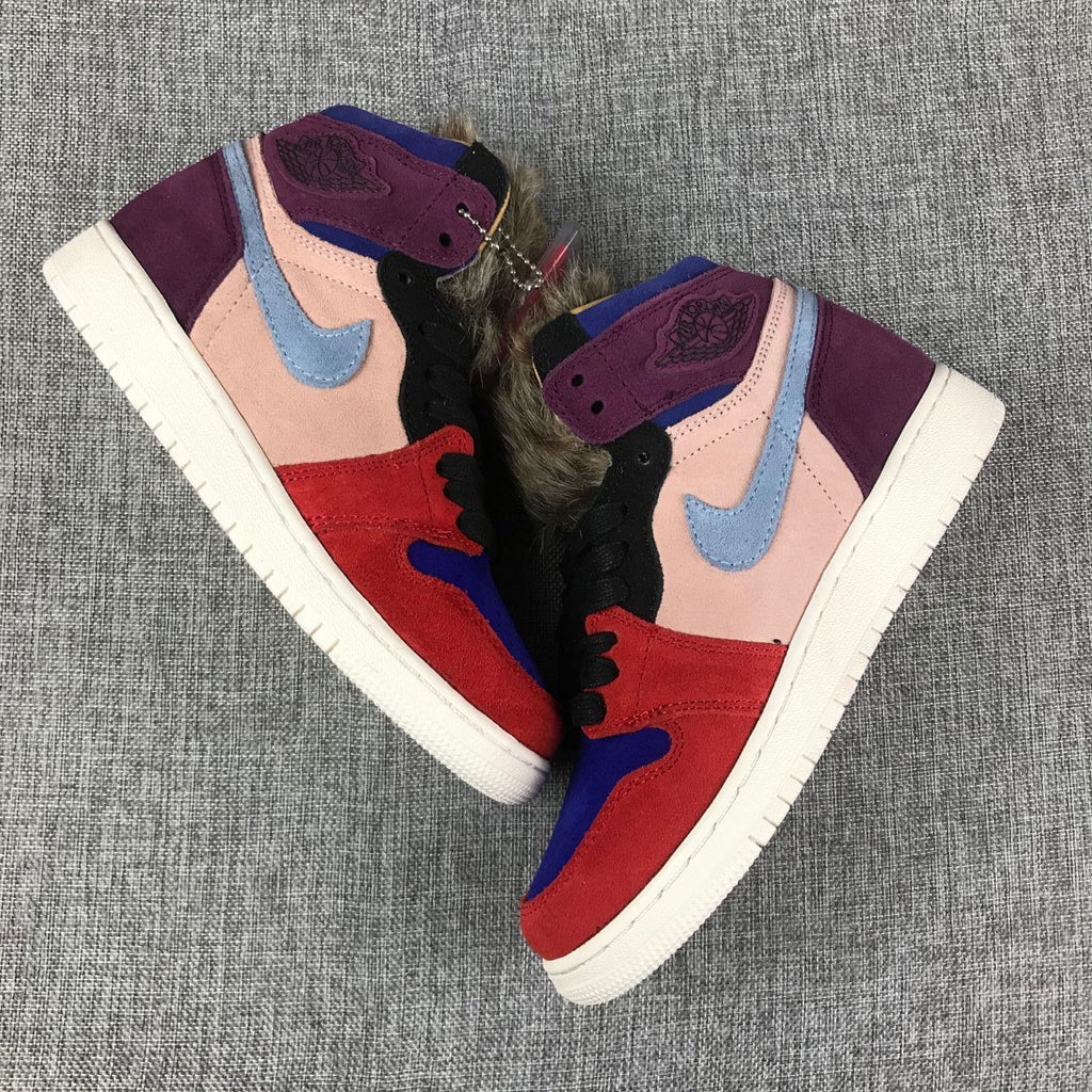 Air Jordan 1 Retro High OG GG Sneakers Red Multicolor
