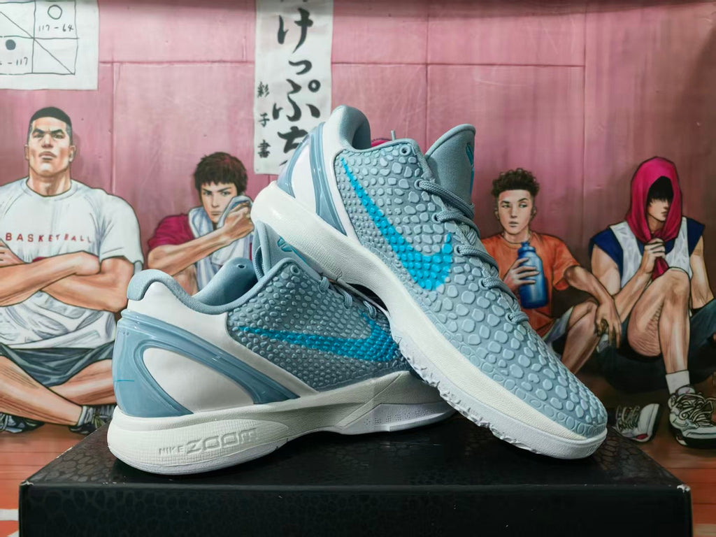 Nike Clark PE Basketball Sneakers Gray Blue