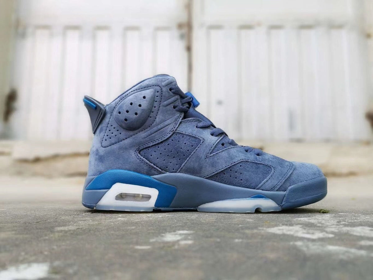 Jordan 6 Black Obsidian Blue Sneakers 384664-400
