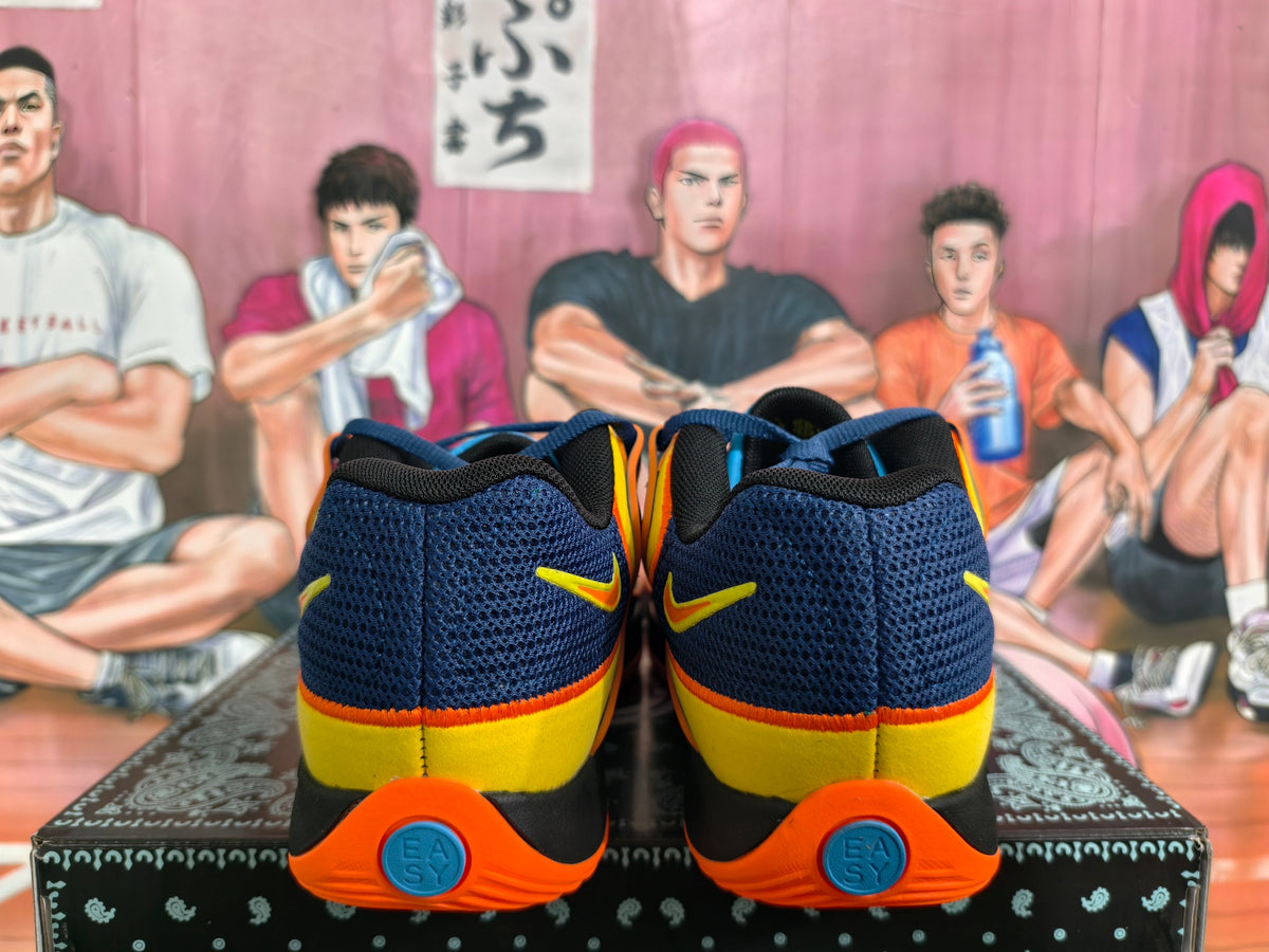 Nike Basketball Sneakers in Navy, Yellow and Orange