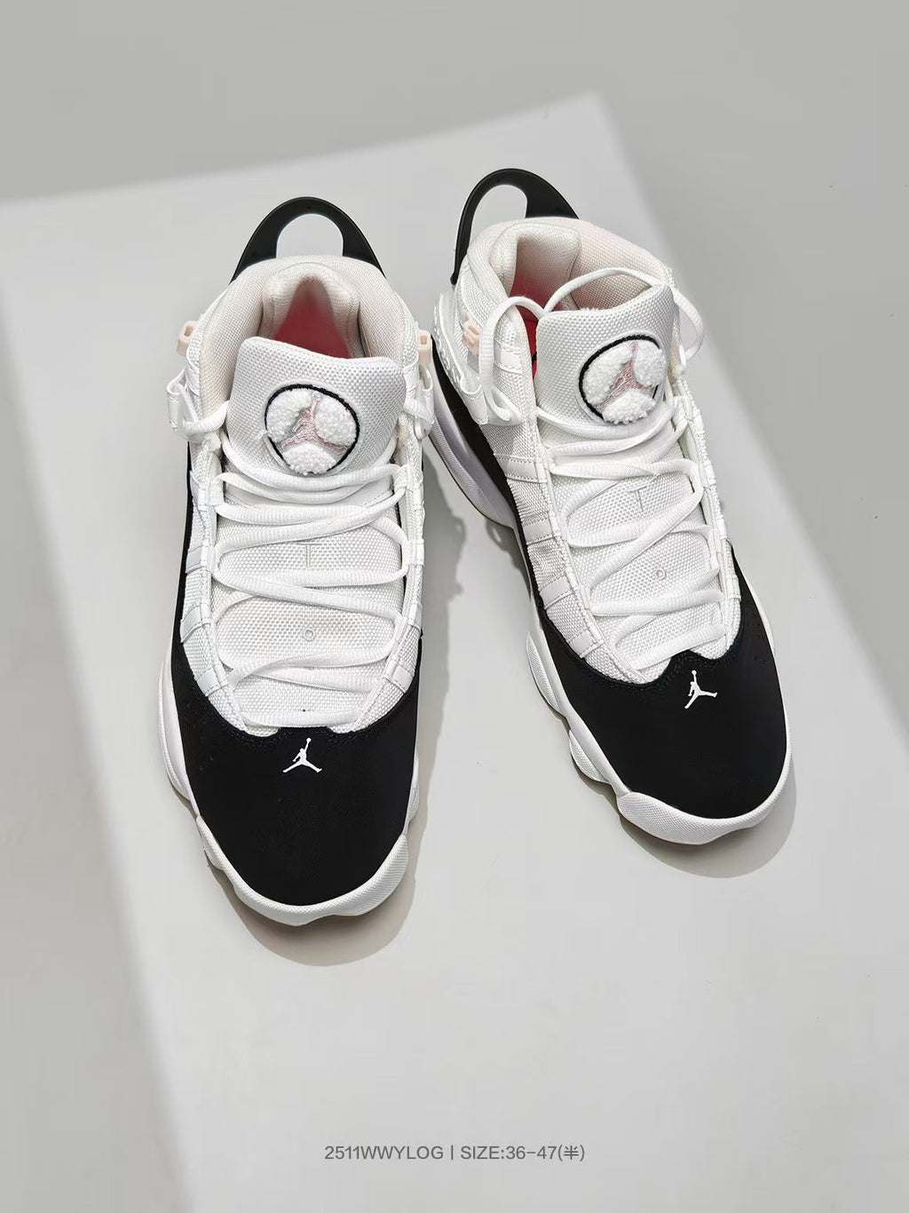Jordan White Black Pink High-Top Sneakers