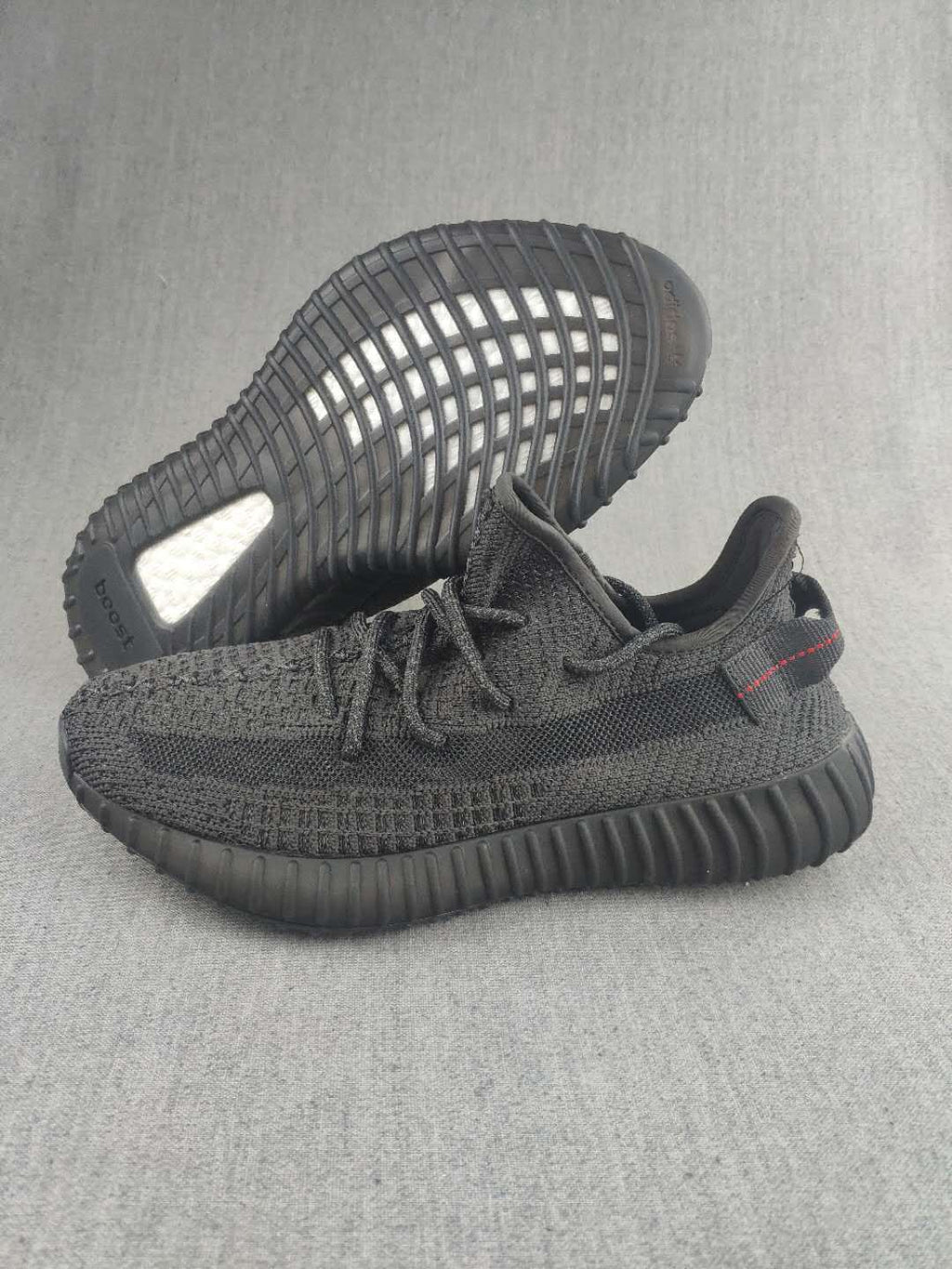 Yeezy 350 V2 Black Knit Sneakers