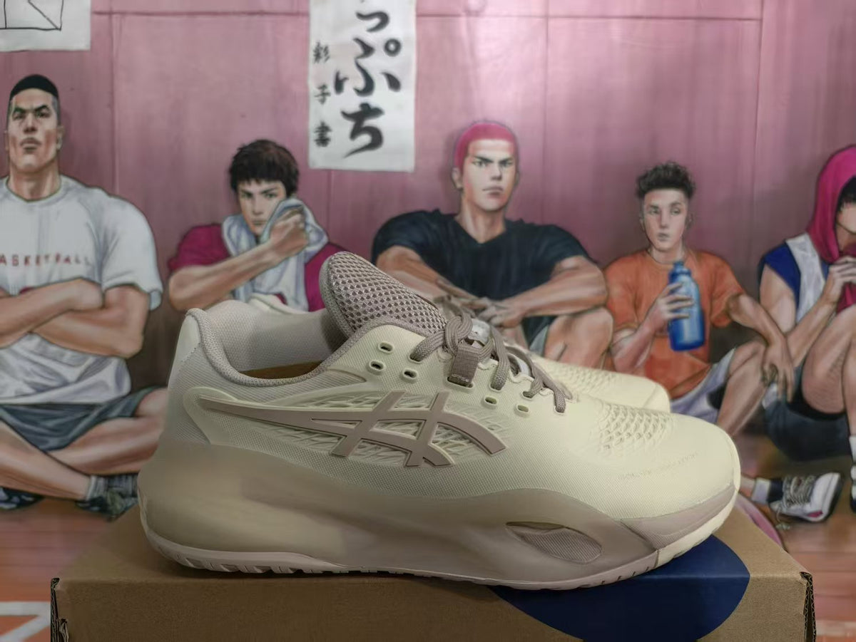 ASICS Basketball Shoes in Cream and Taupe