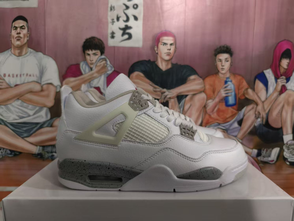 Jordan 4 Sneakers White Gray
