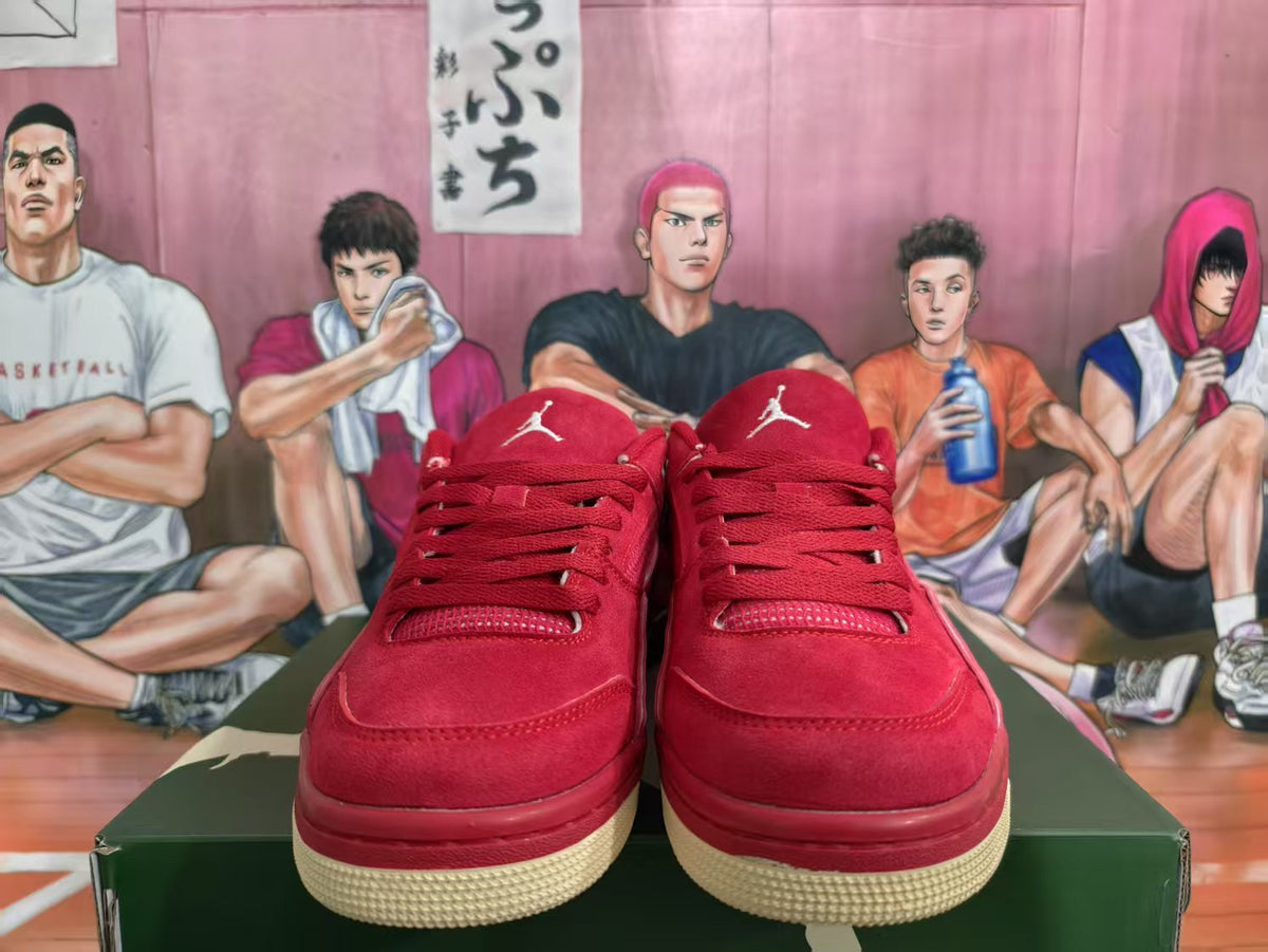 Jordan Red Low-Top Sneakers