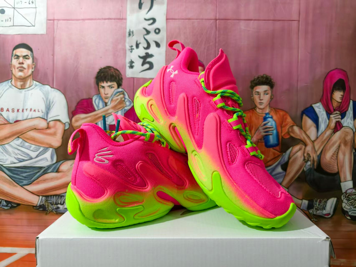 Under Armour Sneakers Pink and Green