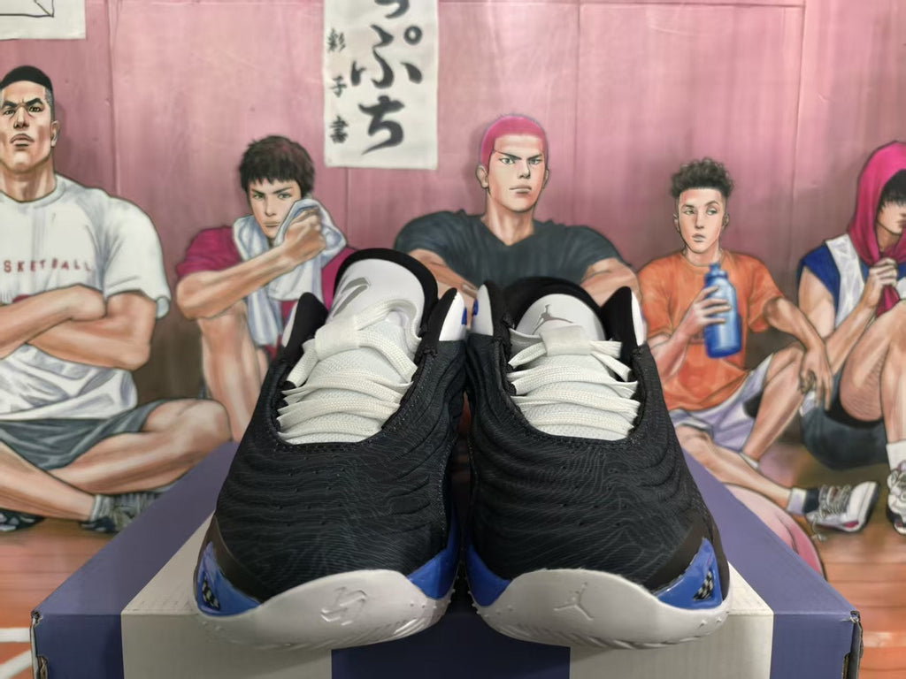 Jordan Luka 4 Basketball Shoes Black Blue White