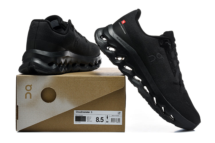 On Cloudmonster 3 Black Running Shoes