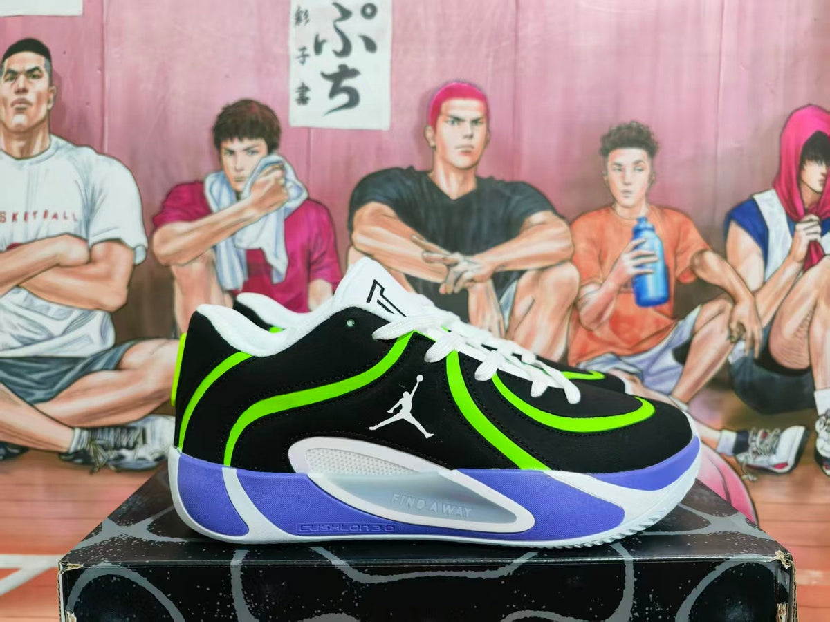 Jordan Luka 2 Basketball Shoes Black White Purple