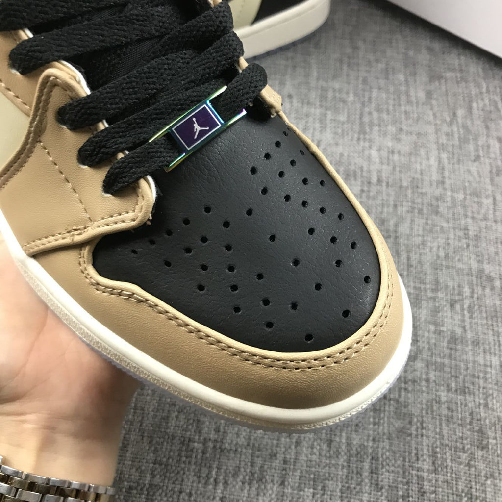 Jordan 1 High Premium WMNS Beige Black Sneakers AH7389-003