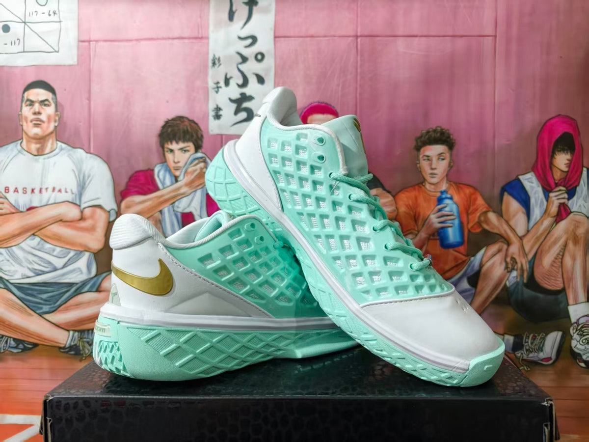 Nike Kobe 6 Protro Basketball Shoes White Mint Gold