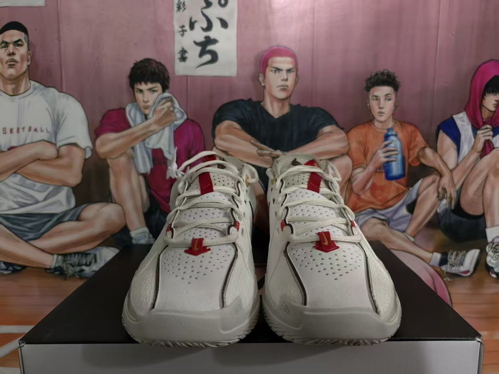 Nike Basketball Shoes in White, Black and Red