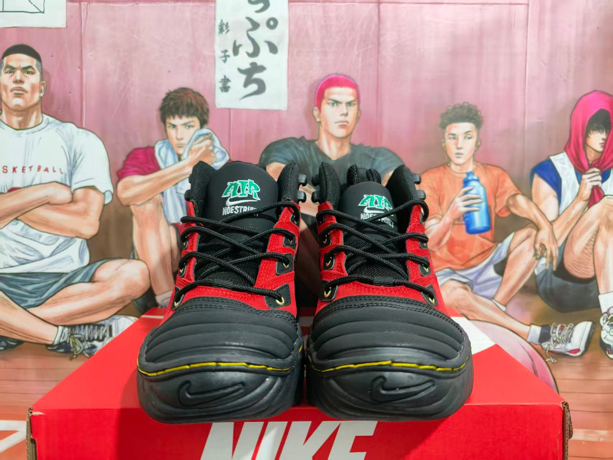 Nike Air Basketball Sneakers Black and Red