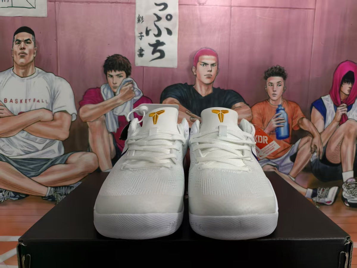 Nike Basketball Sneakers White Purple Gold