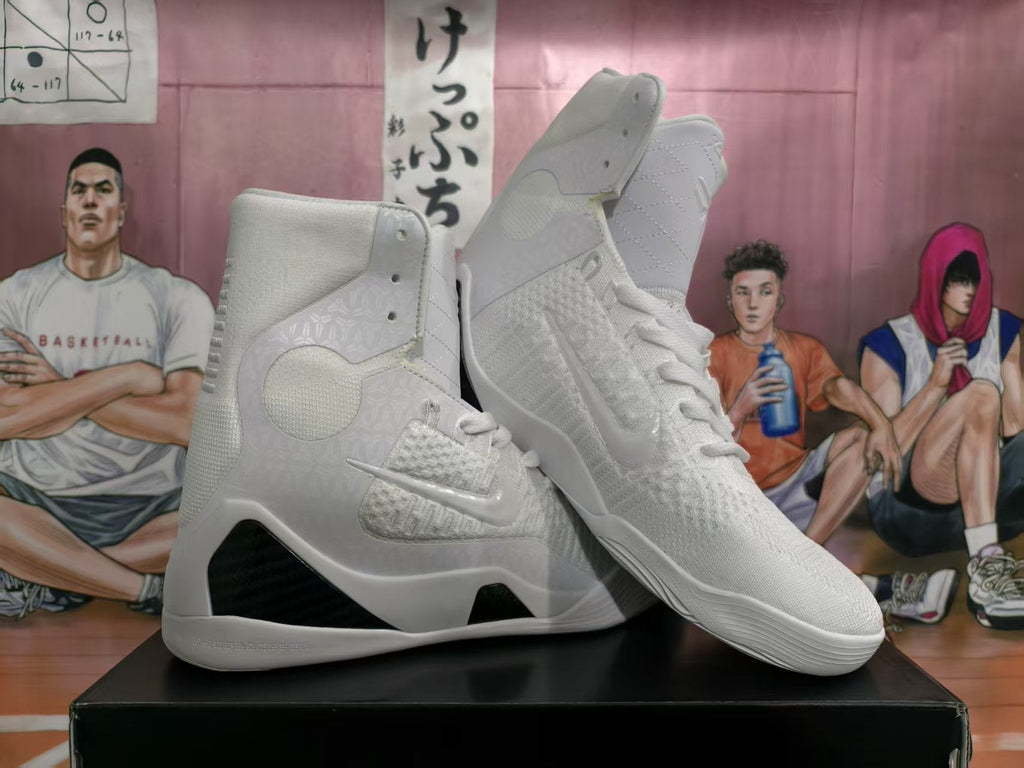 White High-Top Basketball Sneakers
