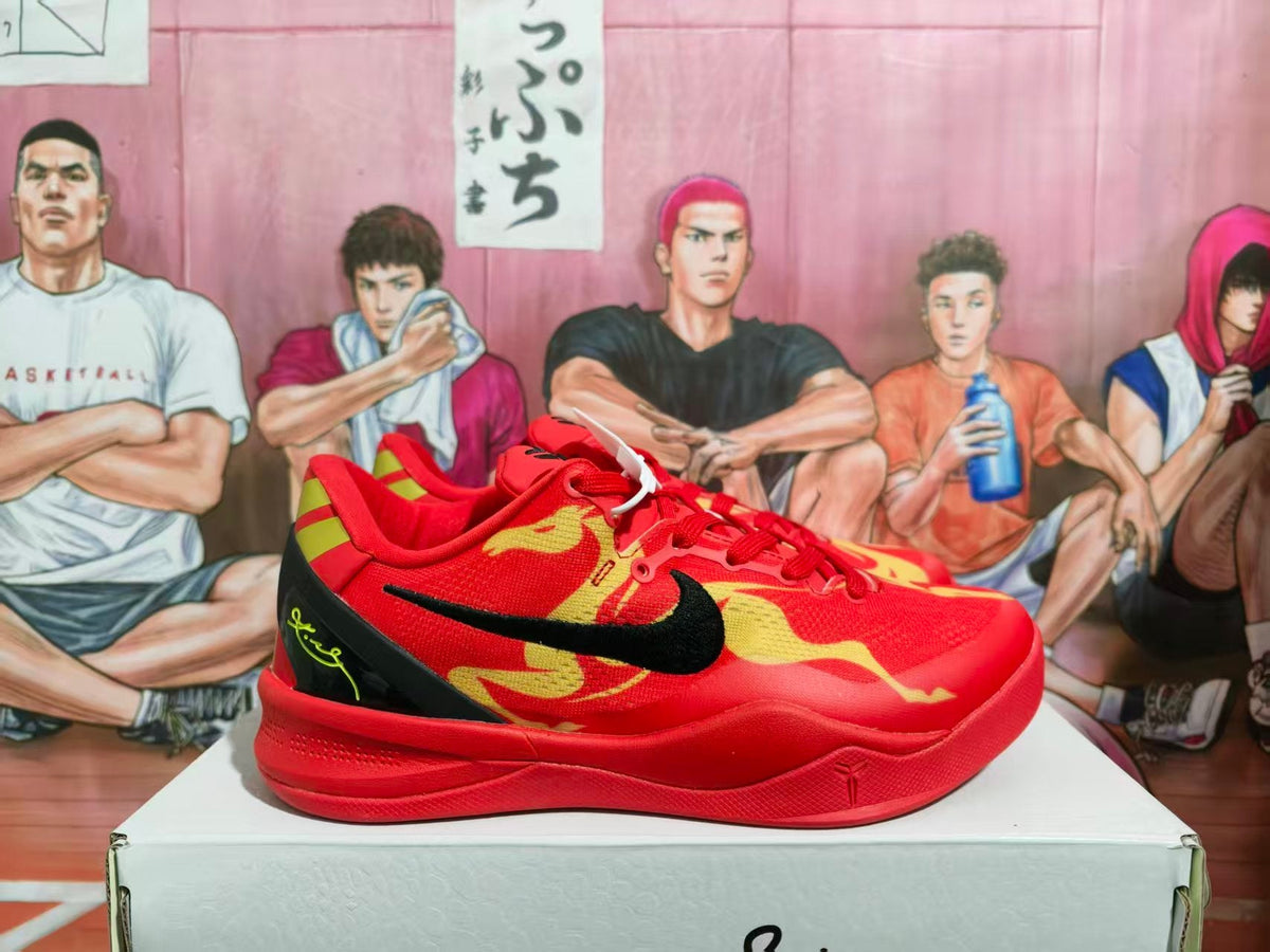 Nike Basketball Sneakers Red Black Gold
