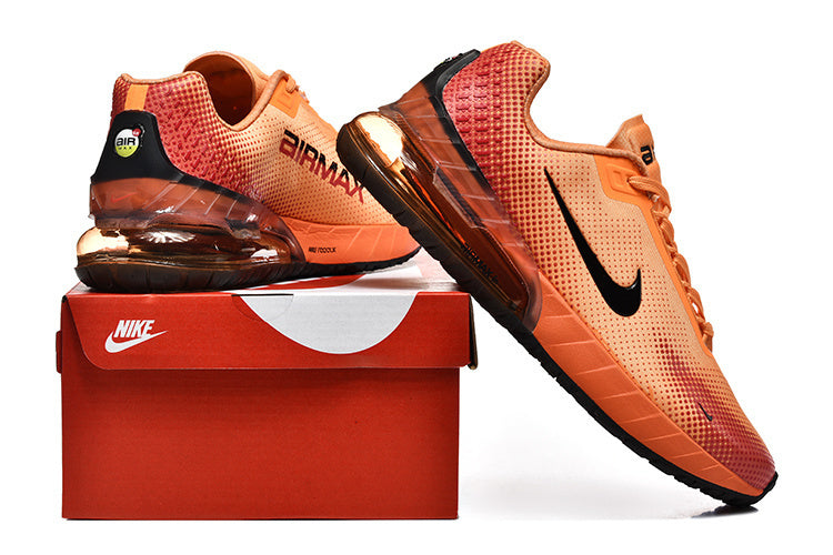 Nike Air Max Orange Running-Style Sneakers