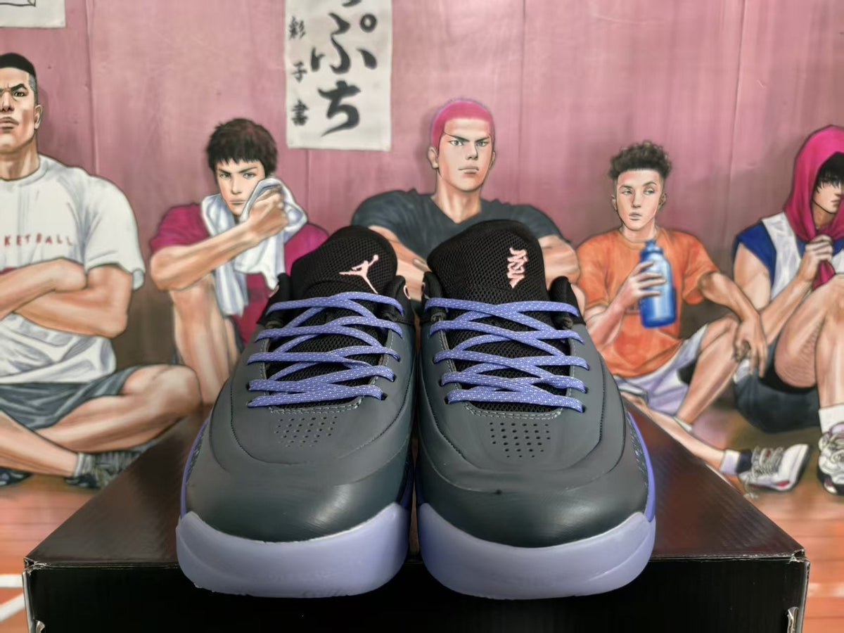 Jordan Air Zoom Basketball Sneakers Black Purple