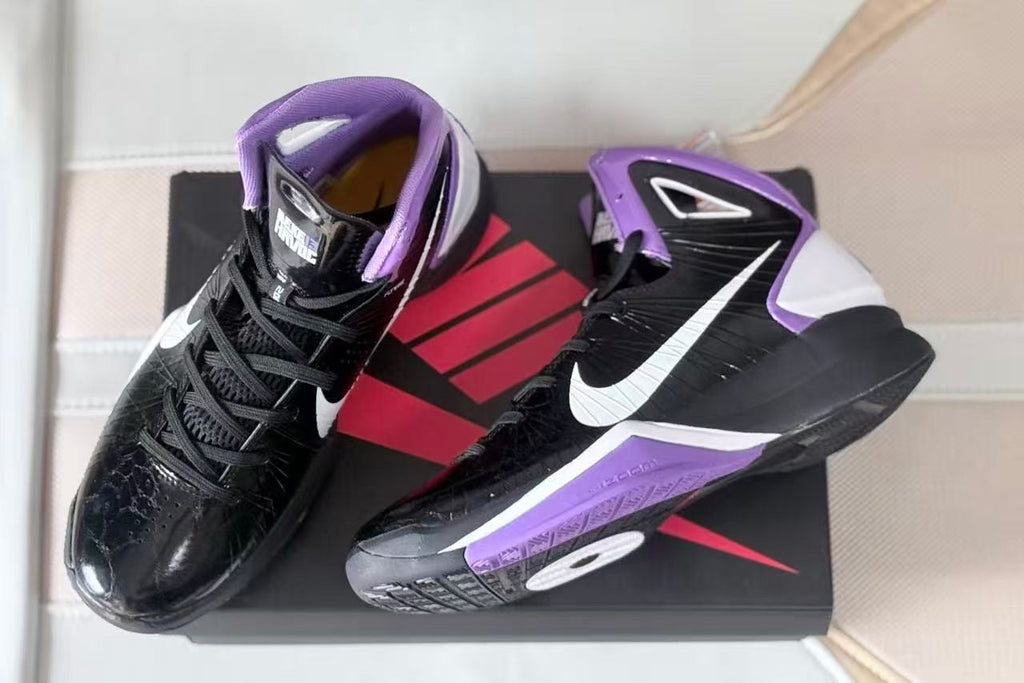 Nike Zoom Kobe 7 Basketball Shoes Black White Purple