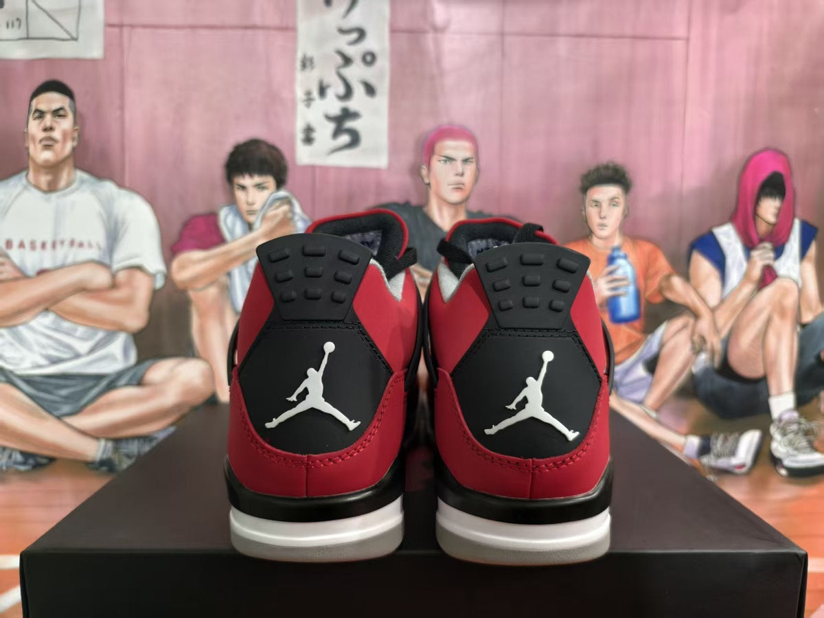 Jordan Red and Black High-Top Sneakers