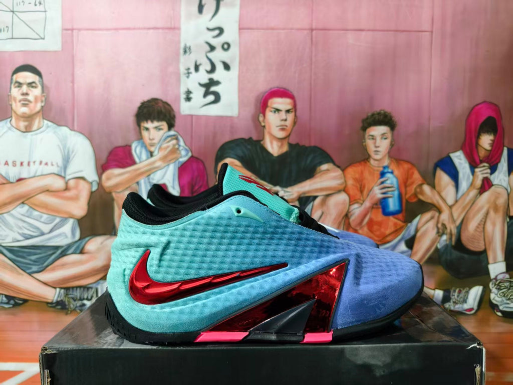 Nike Basketball Shoes in Aqua, Blue, Red and Black