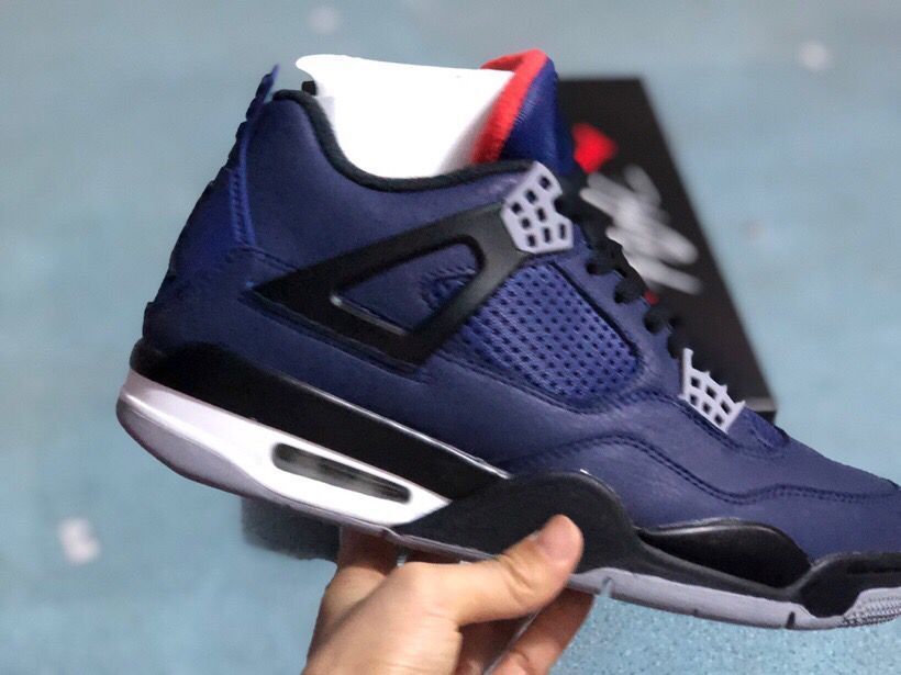 Jordan 4 Retro Winter Loyal Blue Sneakers