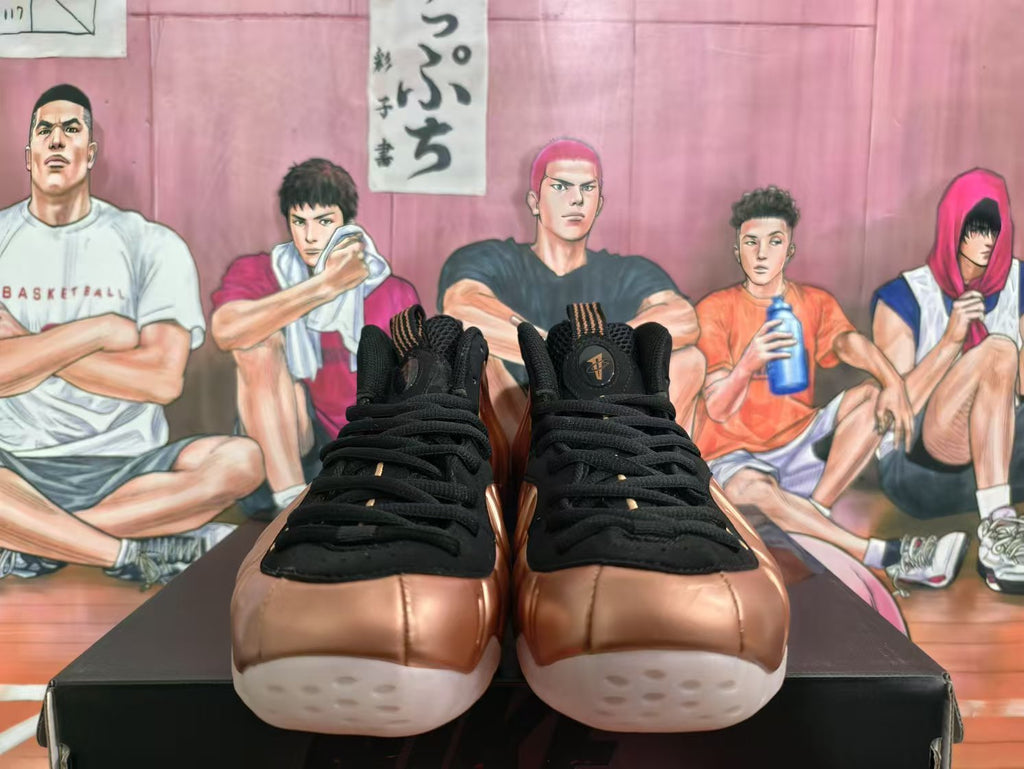Nike Rose Gold Black Basketball Sneakers