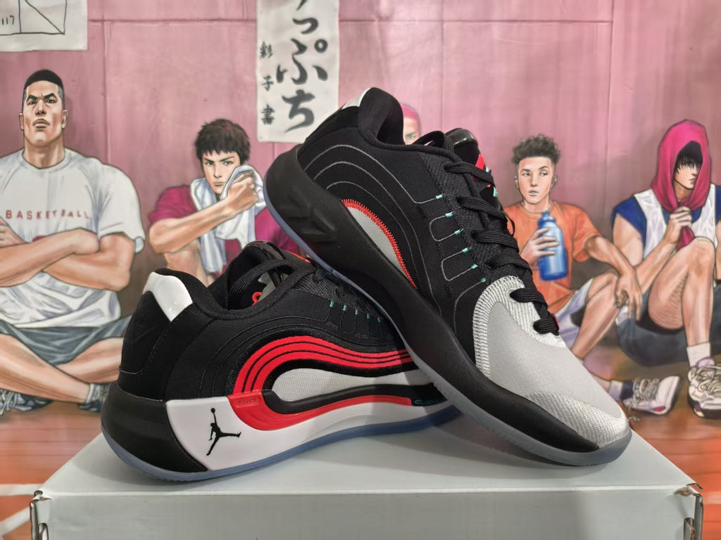 Jordan Black Red White Basketball Sneakers