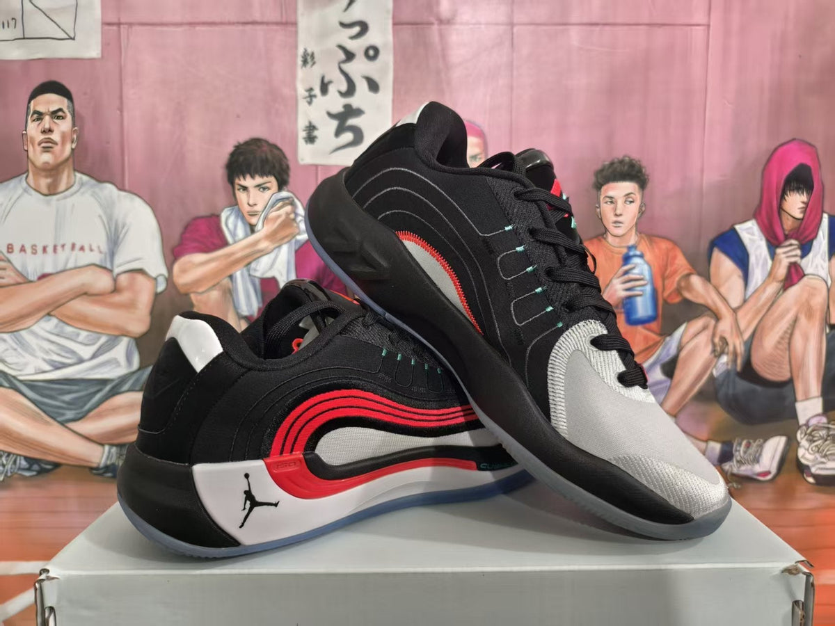 Jordan Black Red White Basketball Sneakers