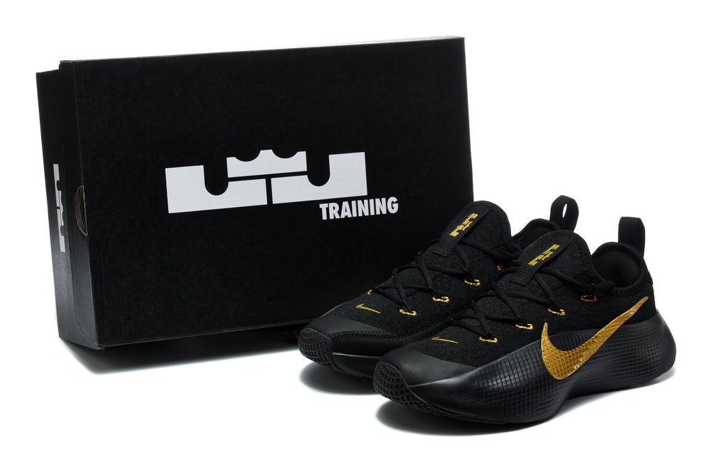Nike LeBron 17 Low Training Shoes, Black and Gold